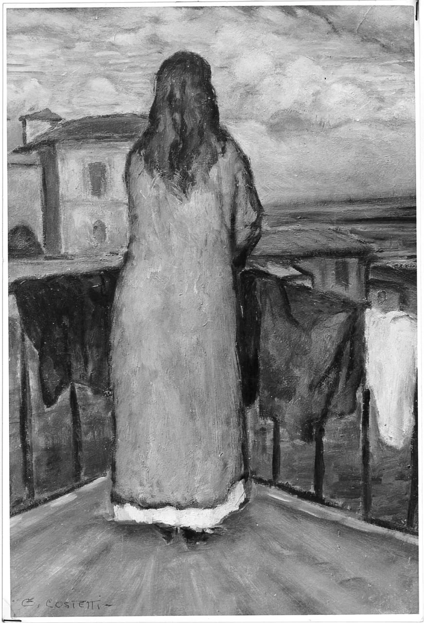 Ragazza al balcone - Palazzo Pitti, Firenze